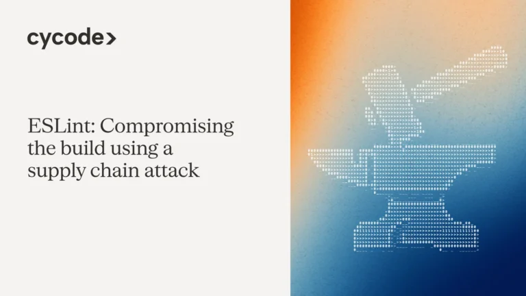 ESLint: Compromising the Build using Supply Chain Attack blog cover