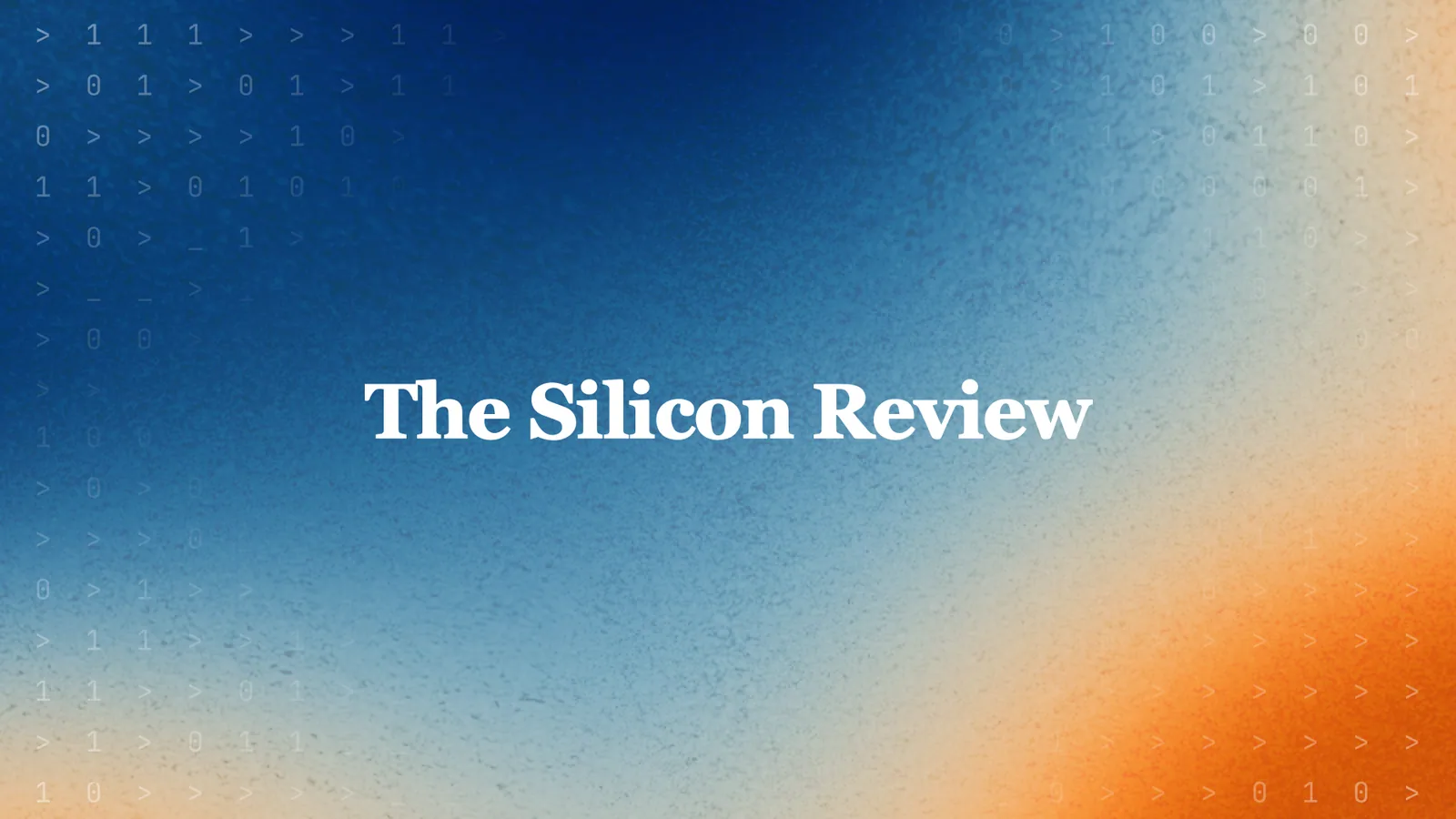 The Silicon Review cover