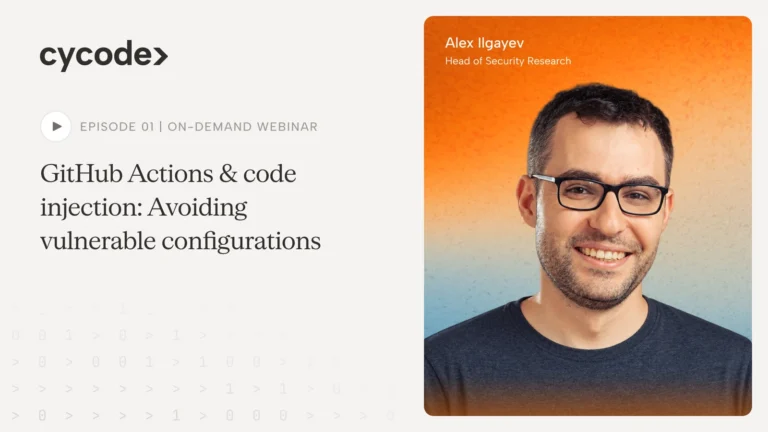 GitHub Actions & Code Injection: Avoiding Vulnerable Configurations webinar cover