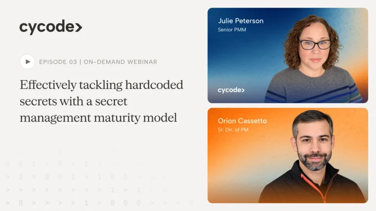Effectively Tackling Hardcoded Secrets With A Secret Management Maturity Model webinar cover