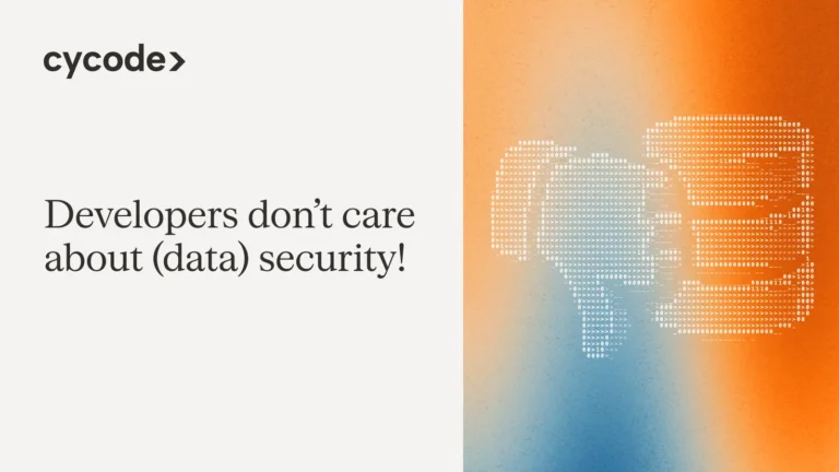 Developers don’t care about (data) security! blog cover