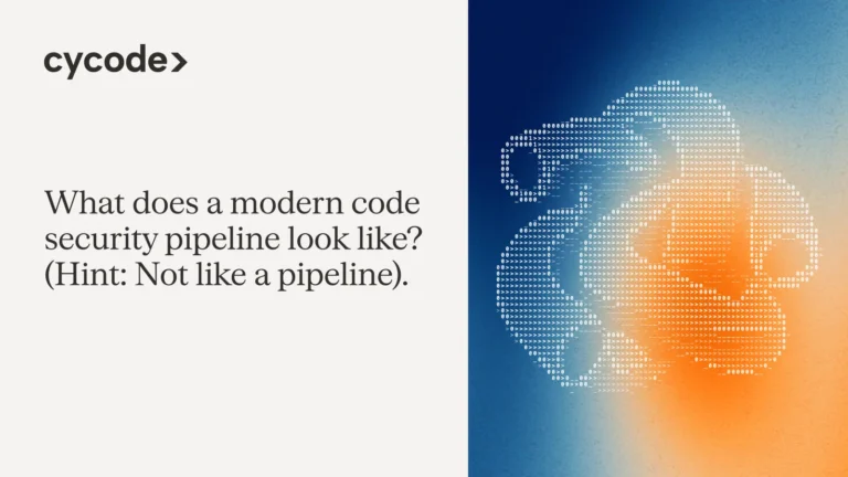 What does a modern code security pipeline look like? (Hint: not like a pipeline). blog cover