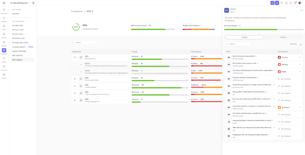 Cycode ASPM - Compliance and Reporting 