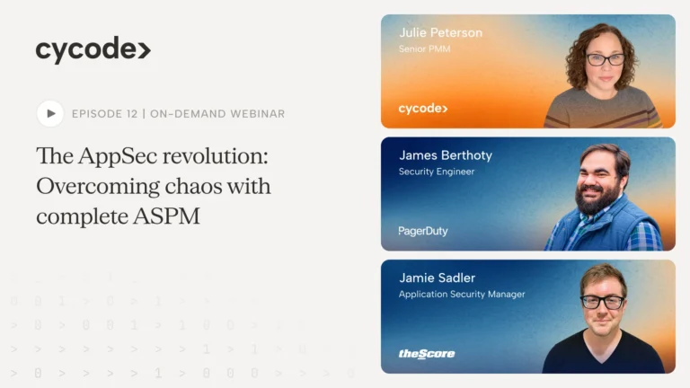 The AppSec Revolution: Overcoming Chaos With Complete ASPM webinar cover