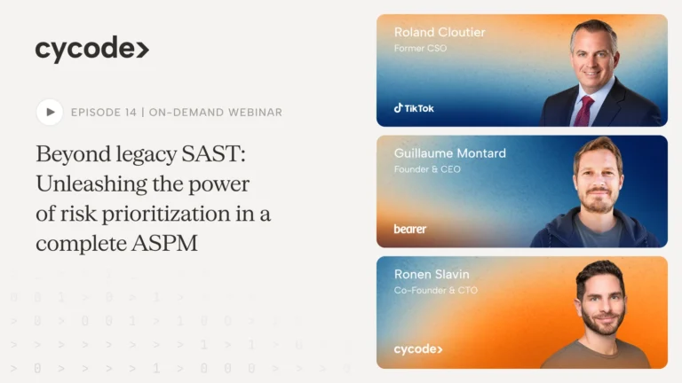 Beyond Legacy SAST: Unleashing the Power of Risk Prioritization in a Complete ASPM webinar cover