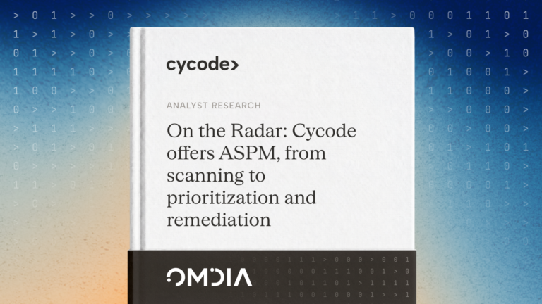 On the Radar: Cycode offers ASPM, from Scanning to Prioritization and Remediation