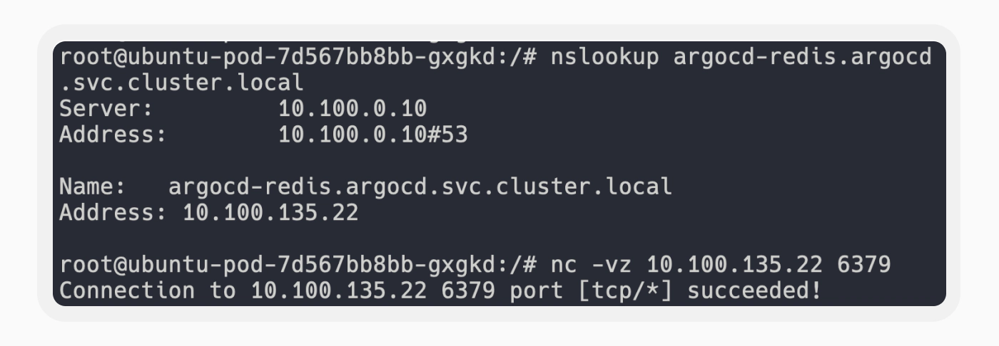 nslookup & nc