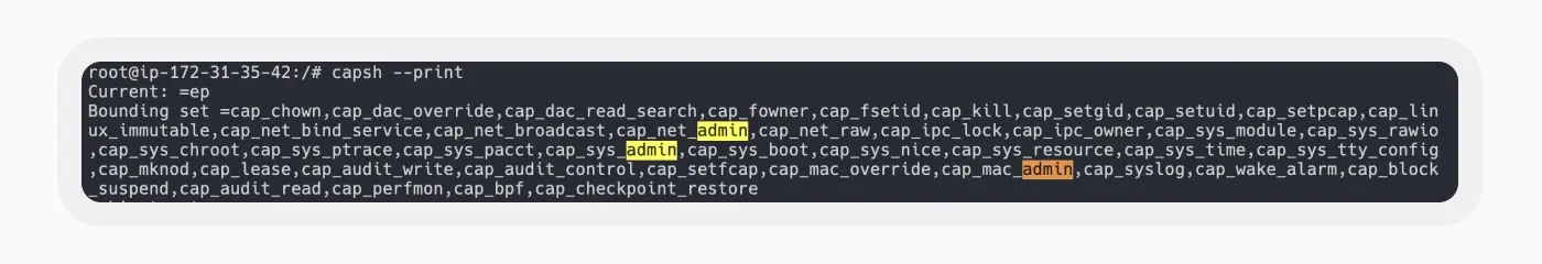 capsh ubuntu