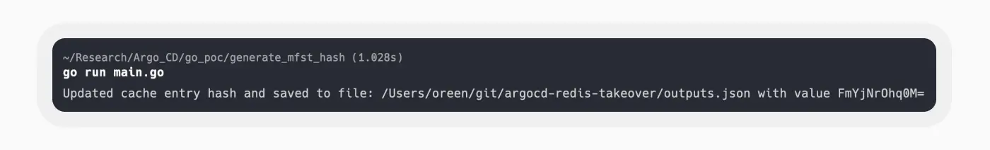 generate mfst hash