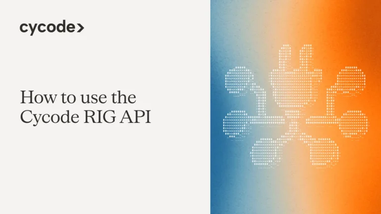 How to Use the Cycode RIG API blog cover