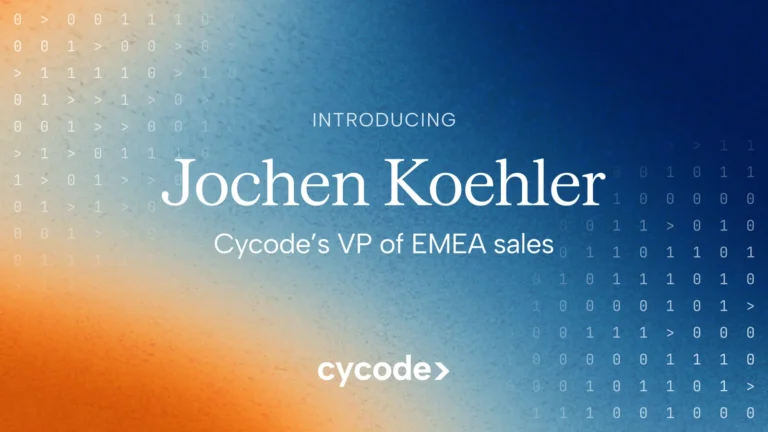 Introducing Cycode’s VP of EMEA Sales, Jochen Koehler blog cover