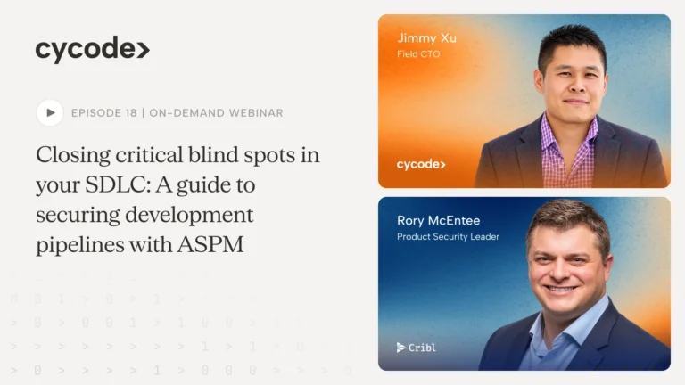 Closing Critical Blind Spots in Your SDLC; A Guide to Securing Development Pipelines with ASPM webinar cover
