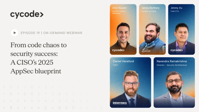 Code Chaos to Security Success: A CISO’s AppSec Blueprint for 2025 webinar cover