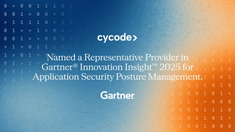 Cycode Named in the Gartner® Innovation Insight™ for Application Security Posture Management, 2025 Report blog cover