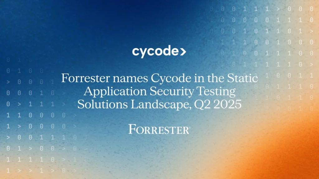 Forrester Names Cycode in The Static Application Security Testing Solutions Landscape, Q2 2025 blog cover