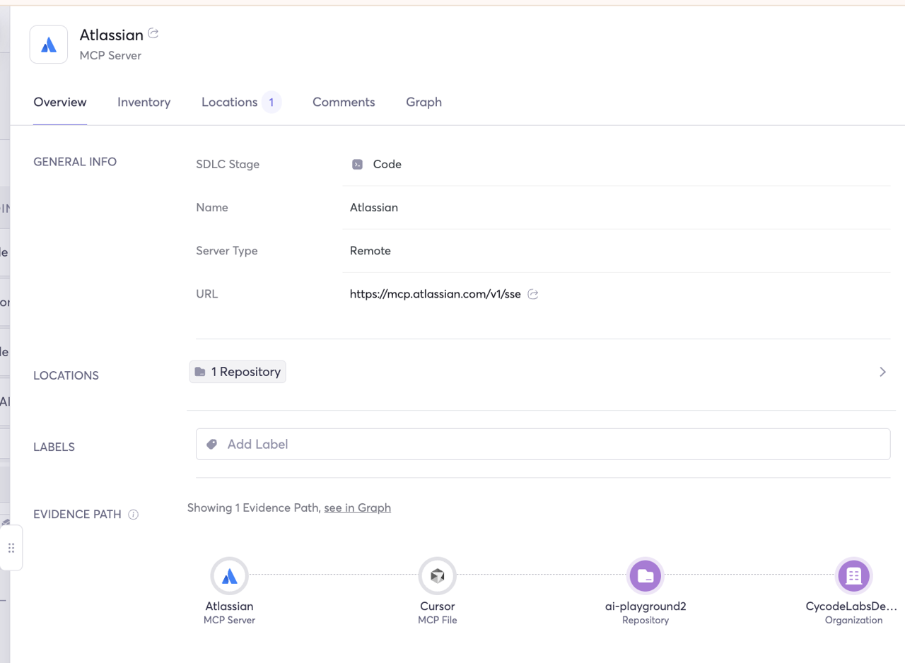 Each MCP is fully traceable through its evidence chain