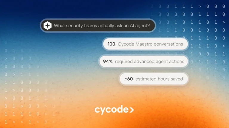 The First 100 Cycode Maestro Conversations: What Security Teams Actually Ask an AI Agent blog cover
