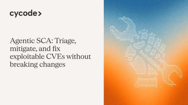 Agentic SCA: Triage, Mitigate, and Fix Exploitable CVEs Without Breaking Changes blog cover