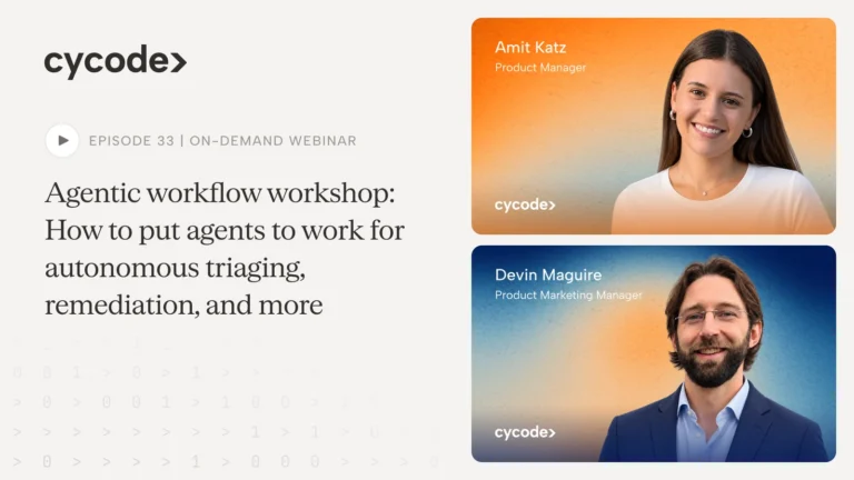Agentic Workflow Workshop: How to put agents to work for autonomous triaging, remediation and more webinar cover