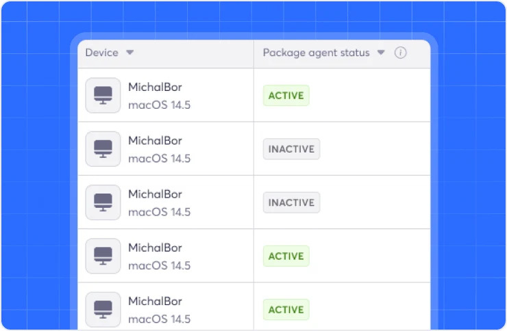Cycode fleet overview of protected developer workstations